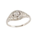 Ring, 1930s-40s, art déco