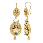 Day and night earrings, Austria, Vienna, 19th/20th century.