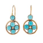 Earrings, Hungary, first half of the 20th century.