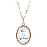 Pendant with depiction of an angel with chain, early 20th century.