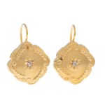 Earrings with grain ears motif, 2nd half of 20th century.