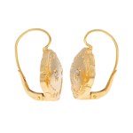 Earrings with grain ears motif, 2nd half of 20th century.