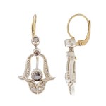 Earrings, 19th/20th century, Art Nouveau