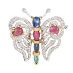 Brooch in the form of a butterfly, 2nd half of the 20th century.