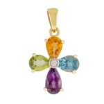 Pendant in the form of a flower, 2nd half of the 20th century.