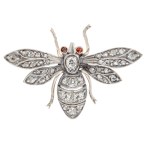 Brooch in the form of an insect, 19th/20th century.