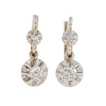 Earrings, 1st half of the 20th century.