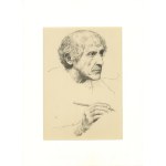 Gustaw KLIMT (1862 - 1918), Brustild eines reichneden manne;