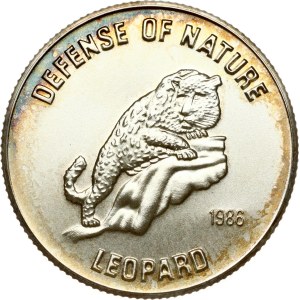 Afghanistan 500 Afghanis 1986 Leopard