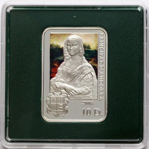 Andorra 10 Diners 2008 MW Leonardo da Vinci