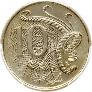 Austrália 10 centov 1973 PCGS MS 67