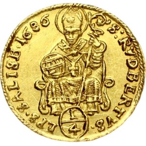 Austria Salzburg 1/4 Ducat 1686