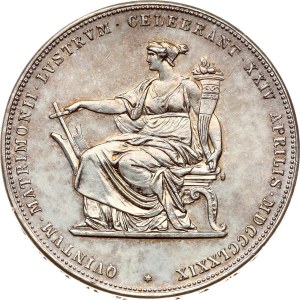 Austria 2 Gulden 1879 Silver Wedding