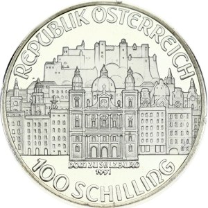 Austria 100 Schilling 1991 Mozart - Salzburg
