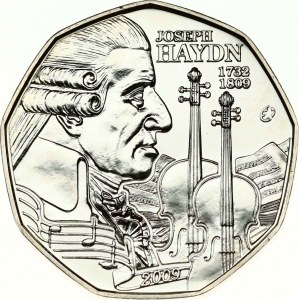 Austria 5 Euro 2009 200th Anniversary of the Death of Joseph Haydn