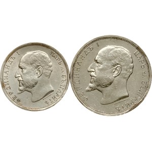 Bulgaria 1 & 2 Leva 1913 Lot of 2 coins