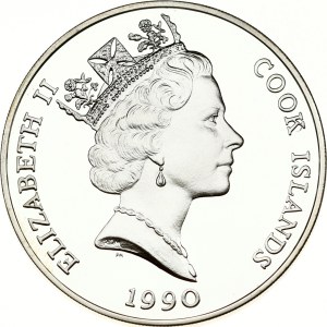 Cook Islands 50 Dollars 1990 Whooping crane