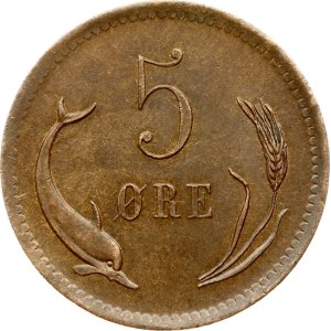 Denmark 5 Ore 1875 CS