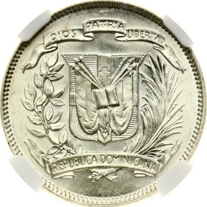 Dominikánska republika 25 centavos 1961 NGC MS 66