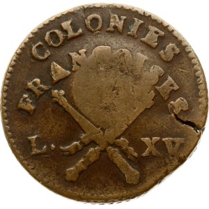 France Overseas Guadeloupe 3 Sols 9 Deniers 1767 (1793) A