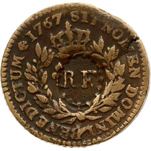 France Overseas Guadeloupe 3 Sols 9 Deniers 1767 (1793) A