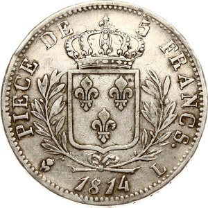 France 5 Francs 1814 L