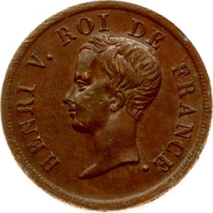 France Medalet 1833 Henri V