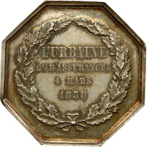 France Token 1838 L'urbaine insurance company