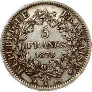 France 5 Francs 1878 K