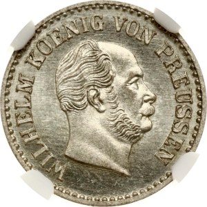 Německo Prusko 1 Silbergroschen 1862 A NGC MS 64