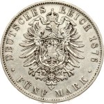 Germany Bavaria 5 Mark 1876 D