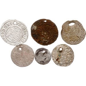 Hungary Obolus & Denar ND Lot of 6 coins