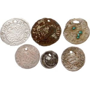 Hungary Obolus & Denar ND Lot of 6 coins