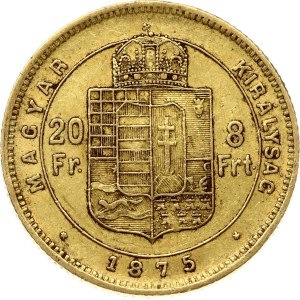Hungary 20 Francs / 8 Forint 1875 KB