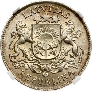 Lotyšsko 2 Lati 1926 NGC MS 64
