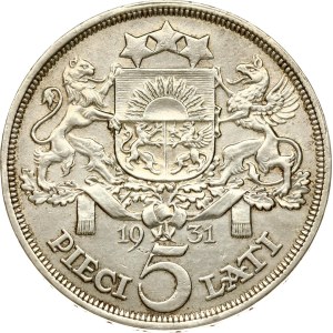 Latvia 5 Lati 1931