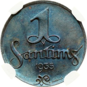 Lotyšsko 1 Santims 1935 NGC MS 64 BN