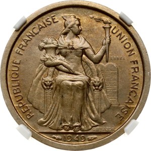 New Caledonia 2 Francs 1949 Essai NGC MS 64