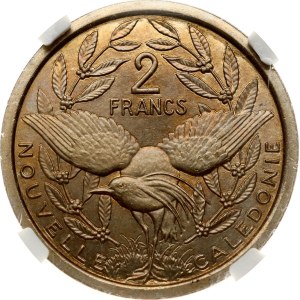New Caledonia 2 Francs 1949 Essai NGC MS 64