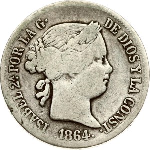 Philippines 20 Centavos 1864