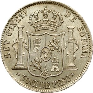 Philippines 50 Centavos 1883