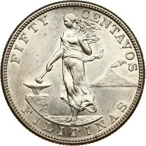 Philippines 50 Centavos 1904 S