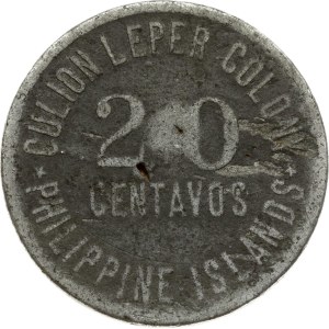 Philippines Culion Island Leper Colony 20 Centavos 1913