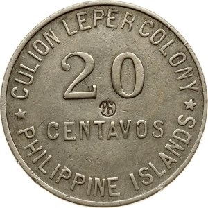 Philippines 20 Centavos 1922 PM Culion Island Leper Colony