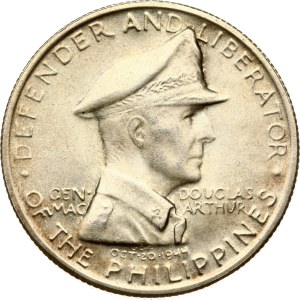 Filipíny Peso 1947 S Douglas MacArthur