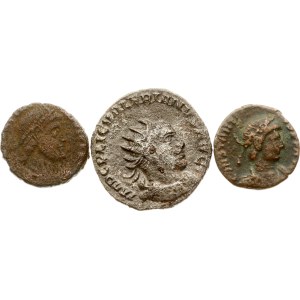 Roman Empire Antoninianus & Nummus (253-361) Lot of 3 coins