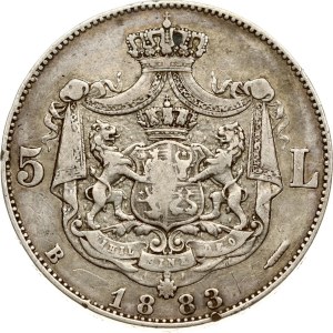 Romania 5 Lei 1883 B