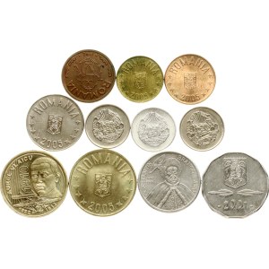 Romania 1 Ban - 5000 Lei 1963-2010 Lot of 11 coins