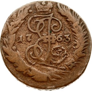Russia 2 Kopecks 1763 СПМ Overstruck