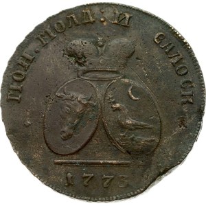 Russia for Moldova 2 Para - 3 Kopecks 1773